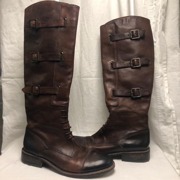 Vince Camuto Shoes - Vince Camuto Fenton Russet Buckle Riding Boot size 7